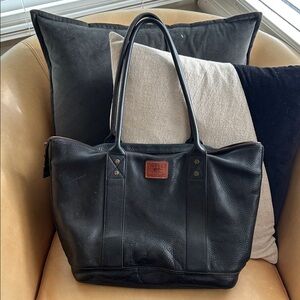Will Leather Goods Black Tote Bag
